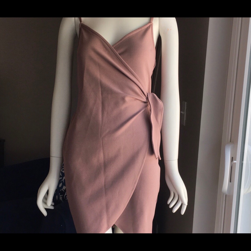Mind Code Mini Wrap Dress